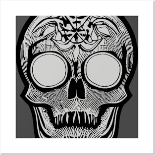 #SkullLove Crazy Eye Skull Posters and Art